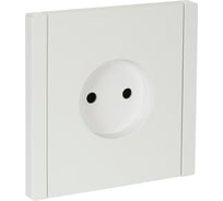 Розетка IEK FORTEPIANO без заземления, без защитных шторок, винтовое крепление, 10А FP218 белый FP-R10-10-K01