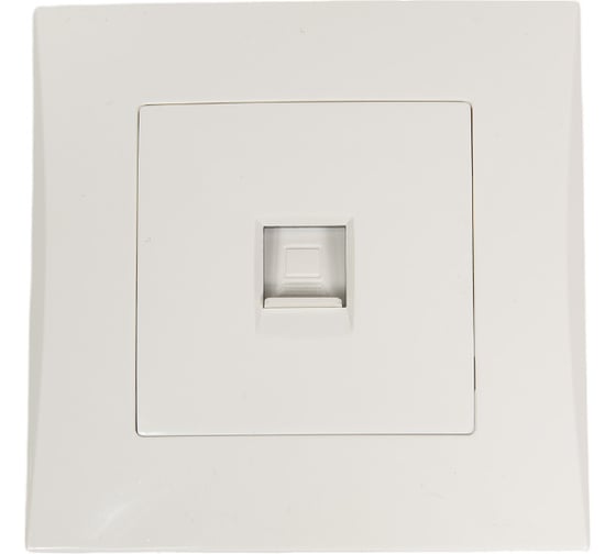 Розетка Smartbuy компьютерная RJ-45 белая "Вега" SBE-08w-S1-RJ 1