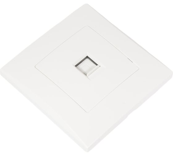 Розетка Smartbuy компьютерная RJ-45 белая "Вега" SBE-08w-S1-RJ
