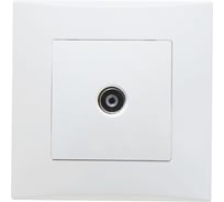 Розетка Smartbuy телевизионная белая "Вега" SBE-08w-S1-TV