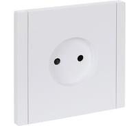 Розетка IEK FORTEPIANO без заземления, с защитными шторками, винтовое крепление, 10А FP217 белый FP-R13-10-K01
