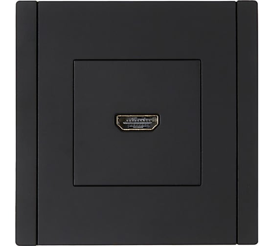 Розетка HDMI IEK FORTEPIANO FP140 черный FP-H10-K02