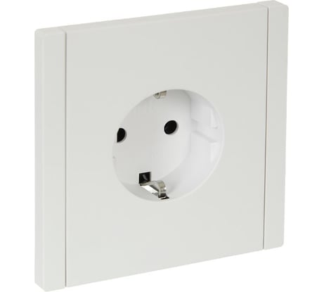 Розетка IEK FORTEPIANO с заземлением, без защитных шторок, винтовое крепление, 16А FP216 белый FP-R11-16-K01