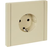 Розетка IEK FORTEPIANO с заземлением, с защитными шторками, винтовое крепление, 16А FP415 ваниль FP-R14-16-K10