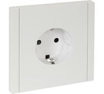Розетка IEK FORTEPIANO с заземлением, с защитными шторками, винтовое крепление, 16А FP215 белый FP-R14-16-K01