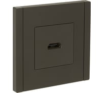 Розетка HDMI IEK FORTEPIANO FP340 серый FP-H10-K03