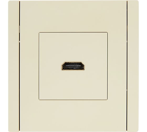 Розетка HDMI IEK FORTEPIANO FP440 ваниль FP-H10-K10