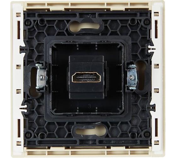 Розетка HDMI IEK FORTEPIANO FP440 ваниль FP-H10-K10