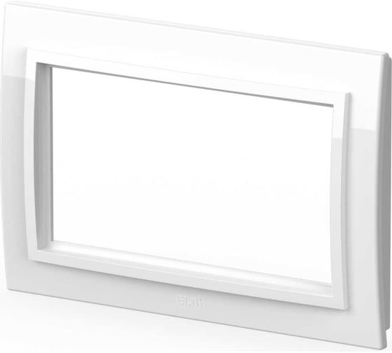 Рамка для 2-й розетки с заземлением ELBI Vega Белоснежный 510-015600-907