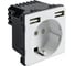 Розетка Sibling в рамку с USB-портами белая (47x47мм) 00-01018378 1