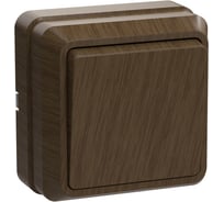 Выключатель 1-клавишный IEK ОП Октава 10А IP20 ВС20-1-0-ОД дуб EVO10-K04-10-DC