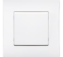 Выключатель проходной Smartbuy 1-клавишный 10А белый "Вега" SBE-08w-10-SW12-0