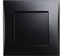 Выключатель проходной Smartbuy 1-клавишный 10А черный "Вега" SBE-08b-10-SW12-0