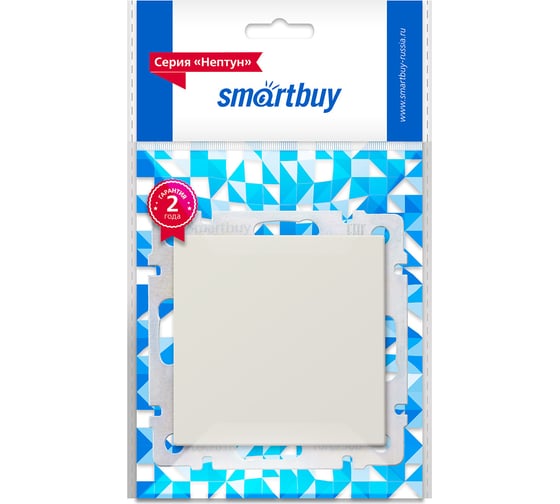 Выключатель перекрестный Smartbuy 1-клавишный 10А бежевый "Нептун" SBE-05i-10-SW13-0