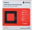 Рамка алюминиевая Sibling 1 пост черная (86x86мм) 00-01018365 3