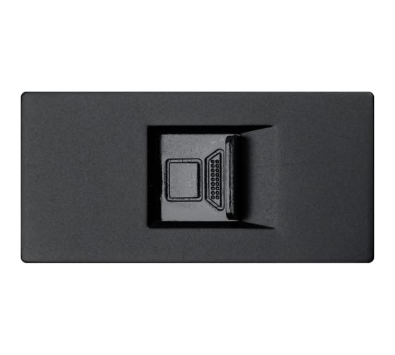Модуль в рамку Sibling для Интернета черный CAT6 (1/2) 00-01018393