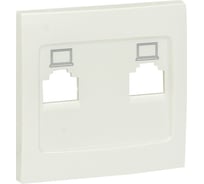 Лицевая панель 2-местной розетки EKF PROxima Валенсия, RJ-45, жемчуг ESK02-L-035-50