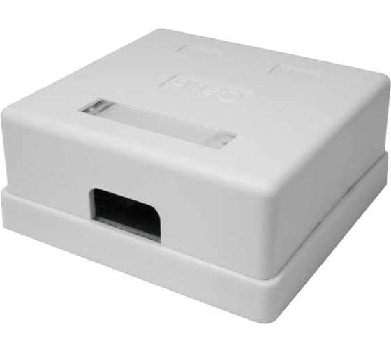 Компьютерная розетка SUPRLAN 8P8C (RJ-45), UTP, Cat.6, 2 порта (DIY) 10-0310-1