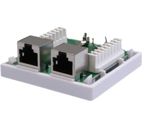 Компьютерная розетка SUPRLAN 8P8C (RJ-45), FTP, 6, 2 порта (DIY) 10-0353-1