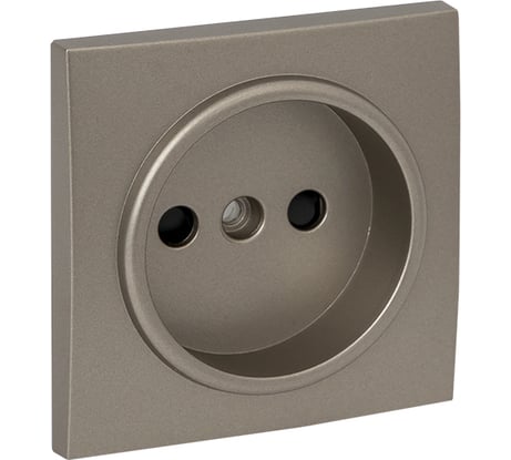 Лицевая панель 1-местной розетки без заземления EKF Валенсия 10 А, кашемир, с защитными шторками PROxima ESR10-L-022-40
