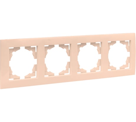 4-местная рамка EKF Валенсия кремовая PROxima EWM-G-304-20