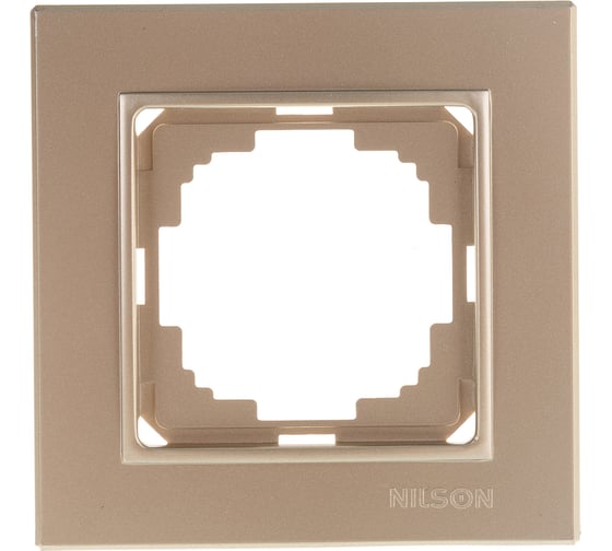 Одноместная рамка NILSON золото Alegra metallic 25150091