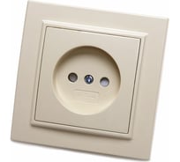 Розетка STEKKER 1-местн.б/з 220В 10А с защитн. шторкой серия Эрна слоновая кость PST10-9009-02 39235