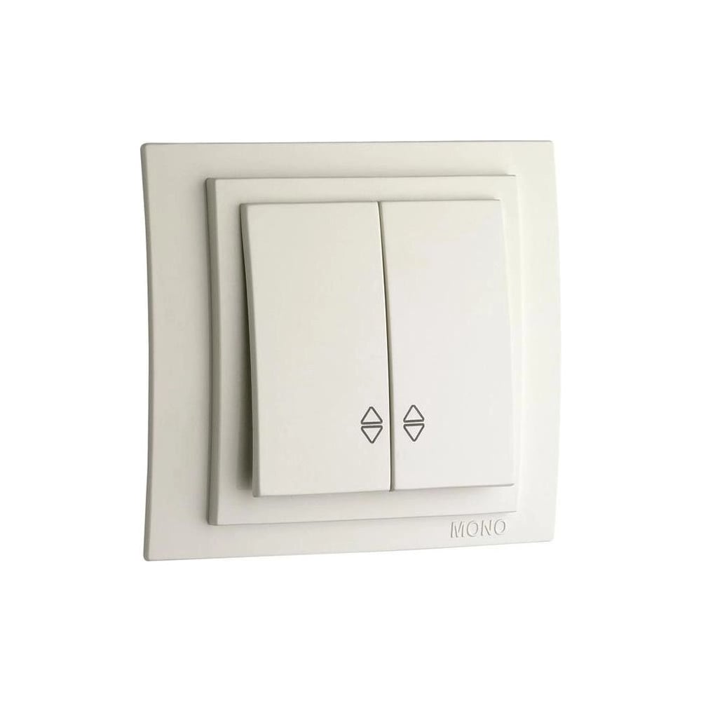 Проходной выключатель 2 клавишный MONO ELECTRIC Larissa Дуб 103-313123 ...