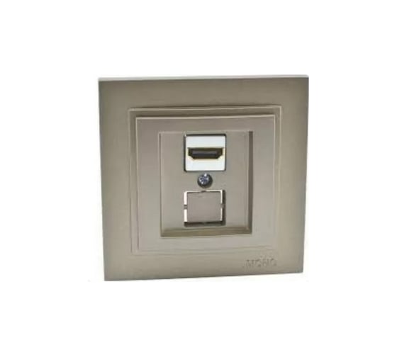 Механизм розетки Hdmı MONO ELECTRIC L / D  Бронза 500-002305-145