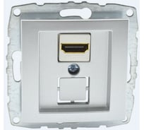 Механизм розетки Hdmı MONO ELECTRIC L / D Серебро 500-002105-145