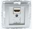 Механизм розетки Hdmı MONO ELECTRIC L / D Серебро 500-002105-145 1