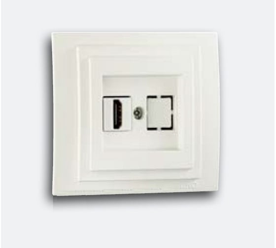 Розетка Hdmı MONO ELECTRIC Larıssa Белая 103-191905-145