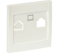 Лицевая панель розетки EKF PROxima Валенсия RJ-45, 1-местная, жемчуг ESK01-L-035-50