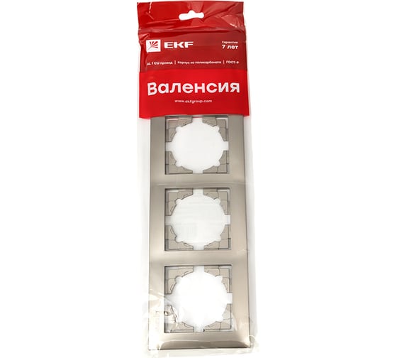 4-местная рамка EKF Валенсия, кашемир EWM-G-304-40
