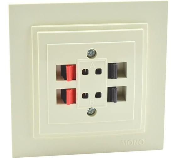 Розетка ( Hı-Fı ) MONO ELECTRIC Despına 2 Входа Слоновая Кость 102-010005-142