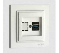 Розетка Usb MONO ELECTRIC Despına Белая 102-190005-144