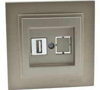 Розетка Usb MONO ELECTRIC Despına Бронза 102-232305-144