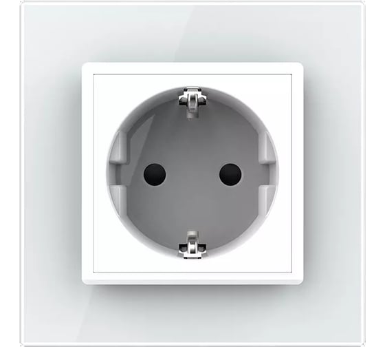 Розетка электрическая LIVOLO 16A, 1 пост, цвет белый VL-C7C1EU-11