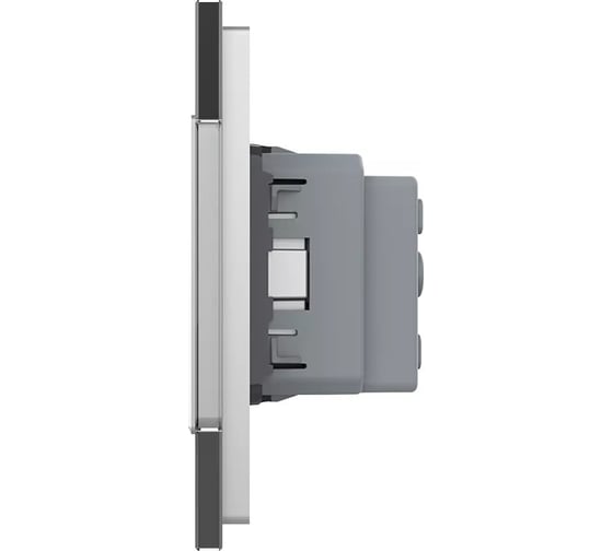 Розетка электрическая LIVOLO 16A, 3 поста, цвет серый VL-C7C3EU-15