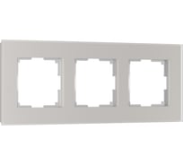 Рамка WERKEL на 3 пост Senso (стекло soft-touch) дымчатый a067416