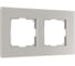Рамка WERKEL на 2 пост Senso (стекло soft-touch) дымчатый a067415 1