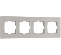 Рамка WERKEL на 4 пост Senso (стекло soft-touch) дымчатый a067418