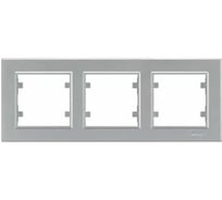 Рамка MAKEL 3-м Karea горизонтальная серебристый 56065703