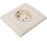 Розетка MAKEL 1-м СП Defne 16А IP20 с/з кремовый 42010028 2