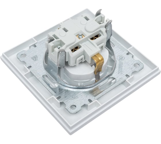 Розетка MAKEL 1-м СП Karea 16А IP20 с/з серебристый 56065028