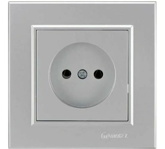 Розетка MAKEL 1-м СП Karea 10А IP20 б/з серебристый 56065022 1