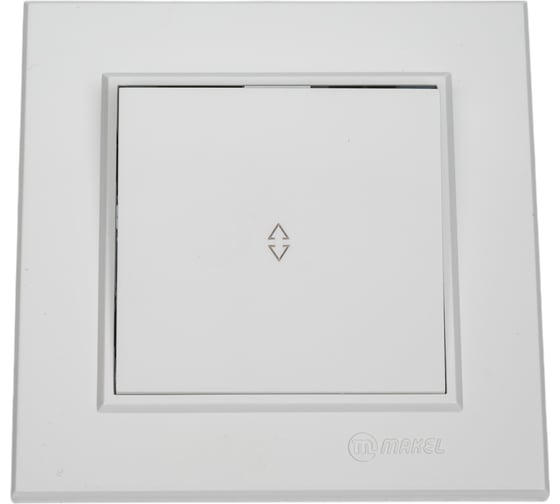 Переключатель MAKEL 1-клавишный СП Karea 10А IP20 бел. 56001005