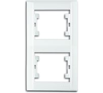 Рамка 2-местная MAKEL Defne вертикальная, белый 42001707