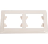 Рамка 2-местная MAKEL Defne горизонтальная, кремовый 42010702