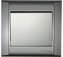 Выключатель 1-клавишный MAKEL СП Defne 10А, IP20, серебро 42065001